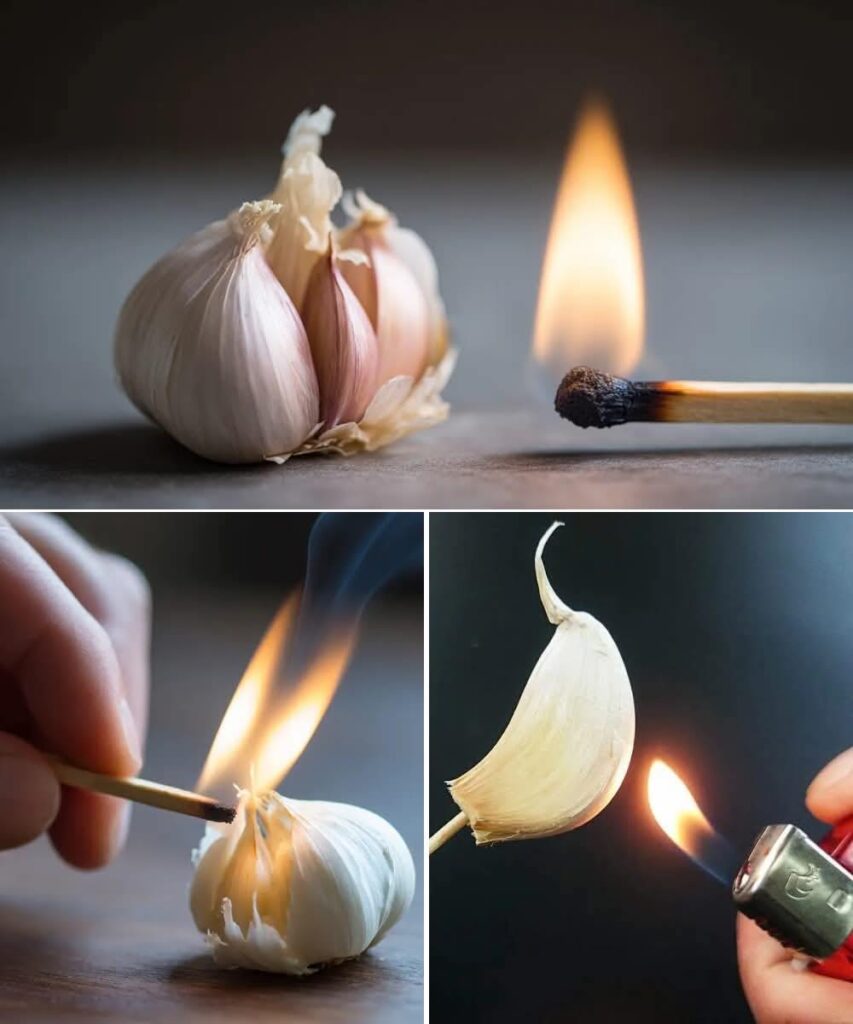 Burning A Clove Of Garlic, What Happens After 15 Minutes At Home